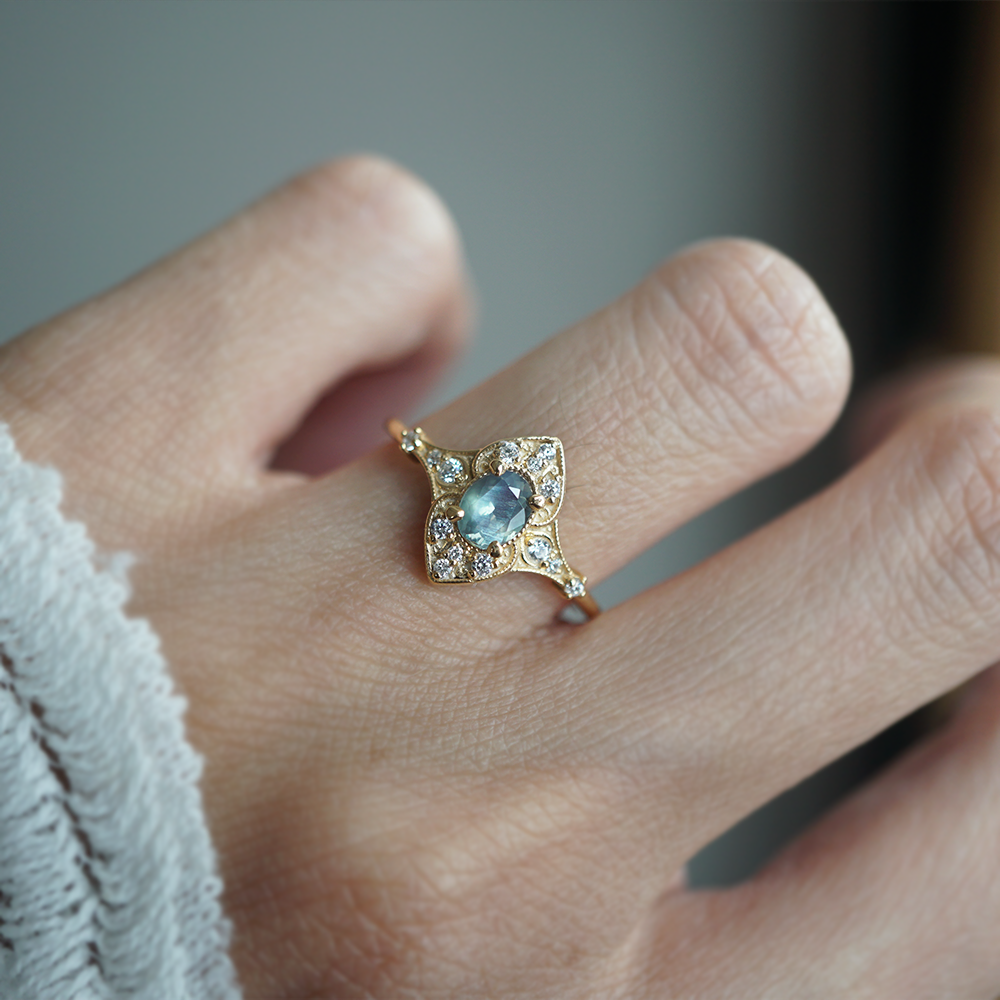 Limited Edition: The Turning Glass Alexandrite Ring in 14K and 18K Gold