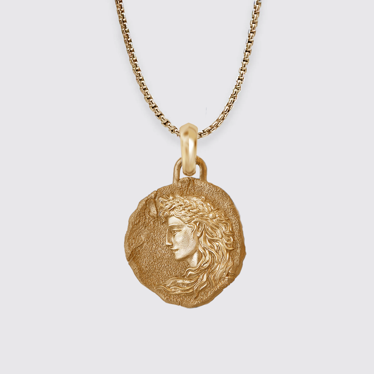 Virgo Zodiac Pendant in Sterling Silver and 14K Gold