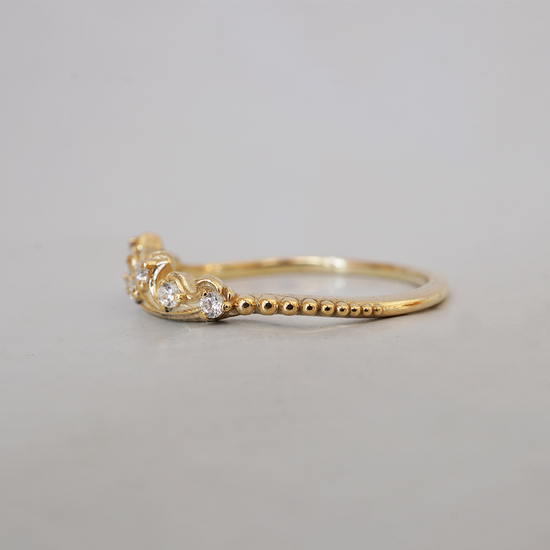 Whispering Sands Ring (W) 18K gold-plated main image 1