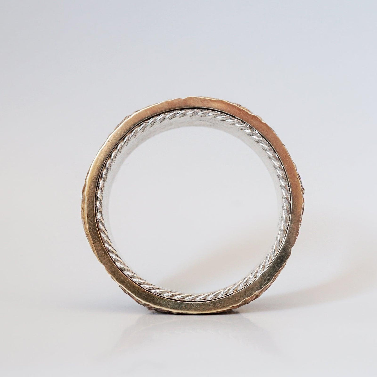 Mixed Metal Montona Ring, 7.2mm - Tippy Taste Jewelry
