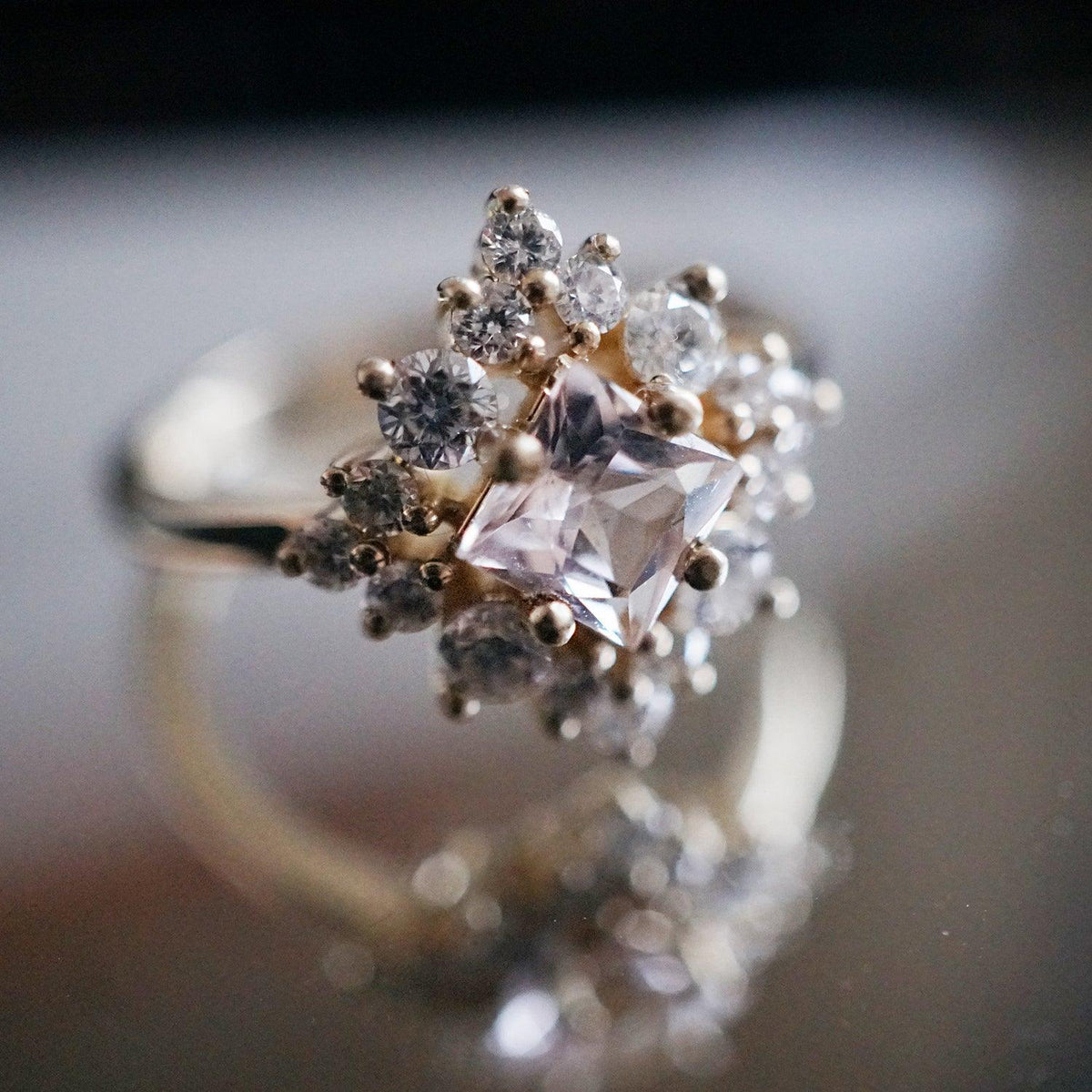 Aphrodite Morganite Diamond Ring - Tippy Taste Jewelry