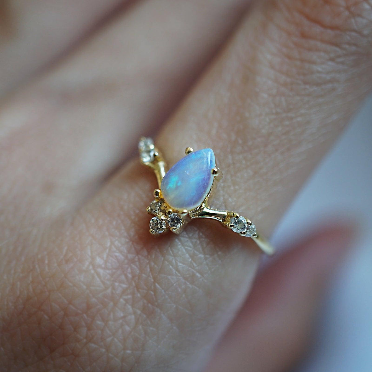 Opal Blossom Ring - Tippy Taste Jewelry