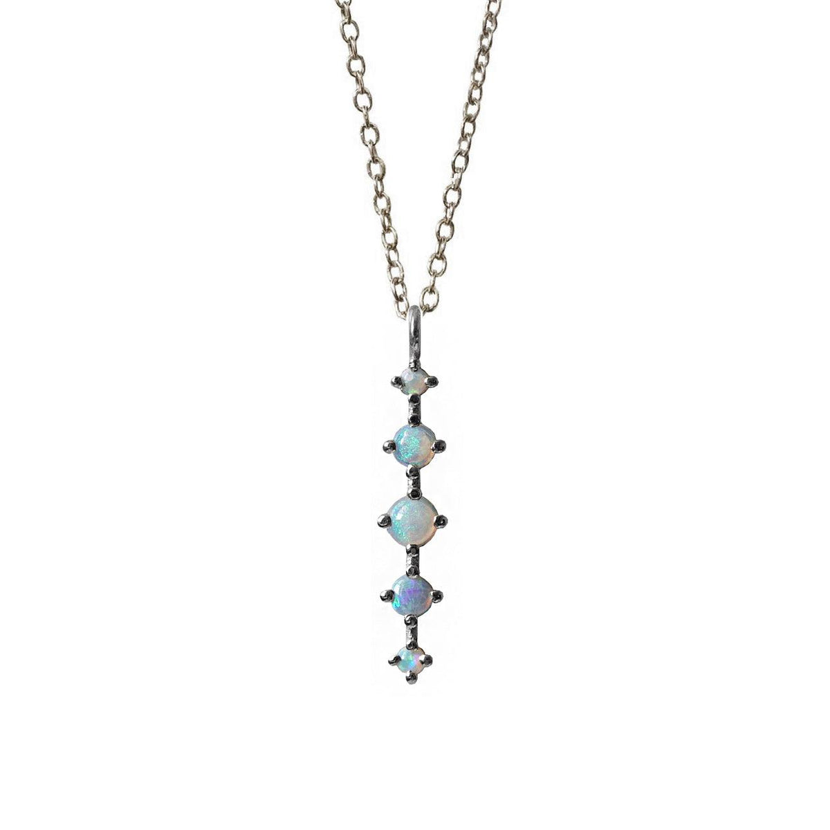 14K Opal Waterfall Necklace - Tippy Taste Jewelry