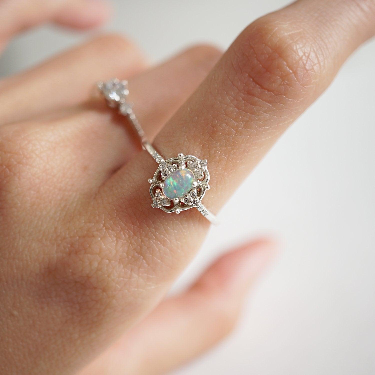Cosmic Opal Ring - Tippy Taste Jewelry