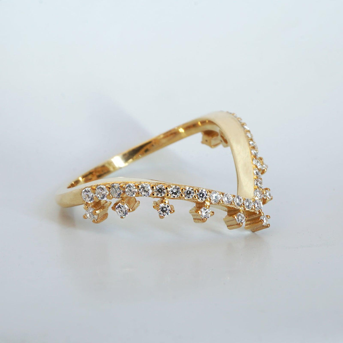 14K and 18K Monarch Curve Ring - Tippy Taste Jewelry