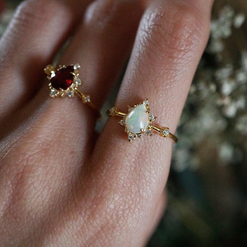 Australian Opal Crush Ring - Tippy Taste Jewelry