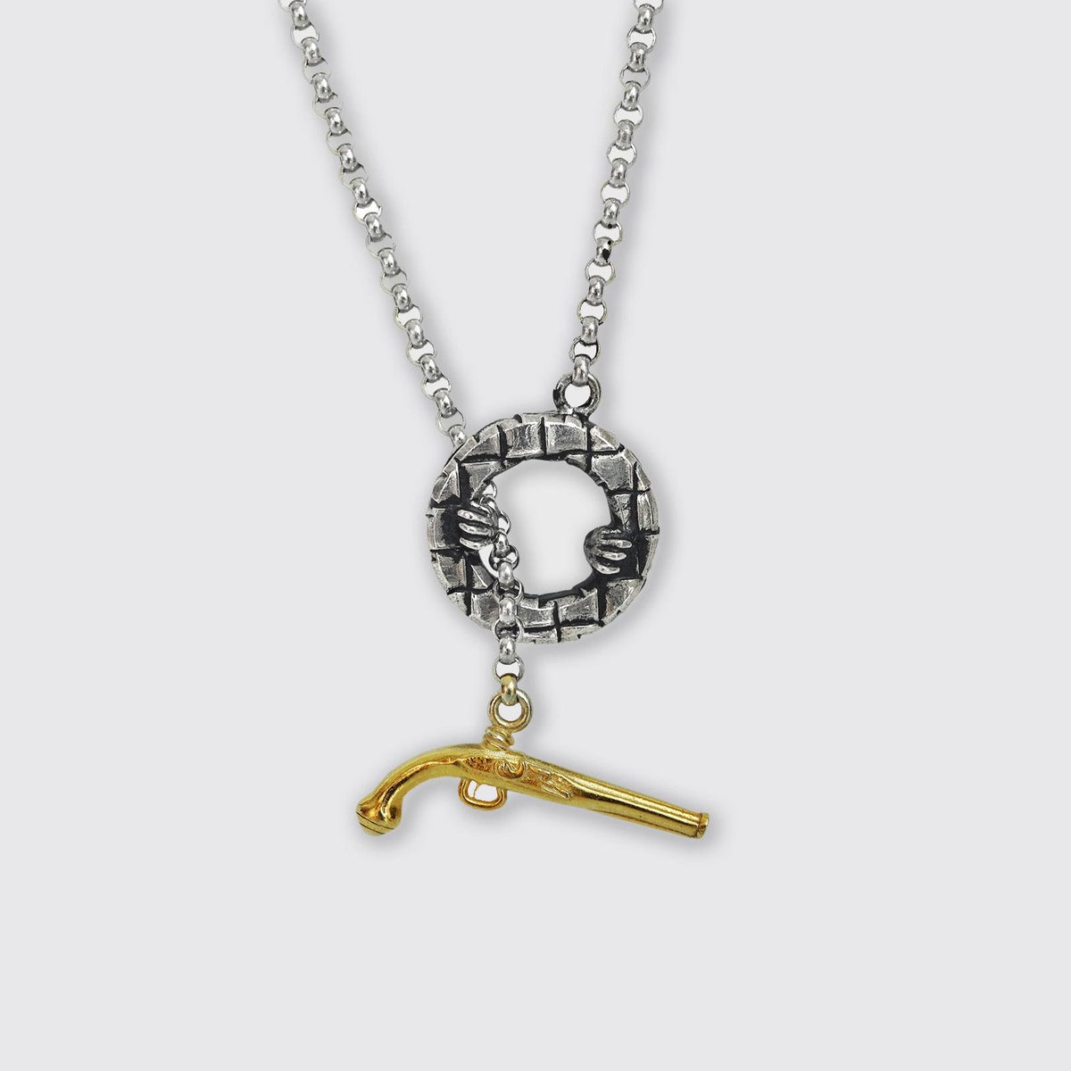 Hand Gun Chain Necklace - Tippy Taste Jewelry