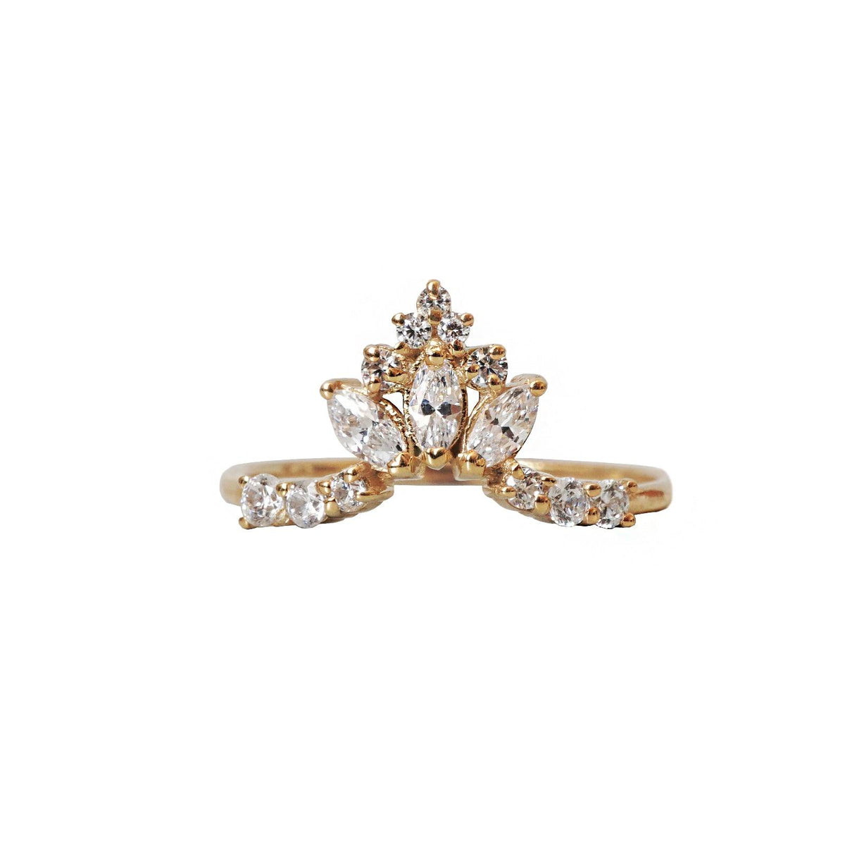 14K and 18K Winter Palace Marquise Ring