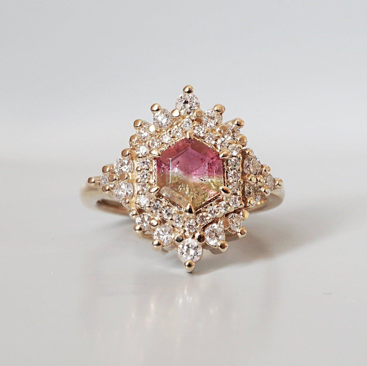 Tourmaline Diamond Palace Ring - Tippy Taste Jewelry