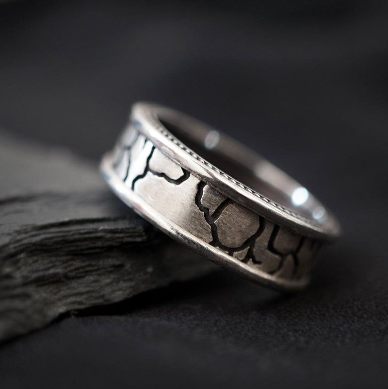 Stone Age Silver Ring - Tippy Taste Jewelry