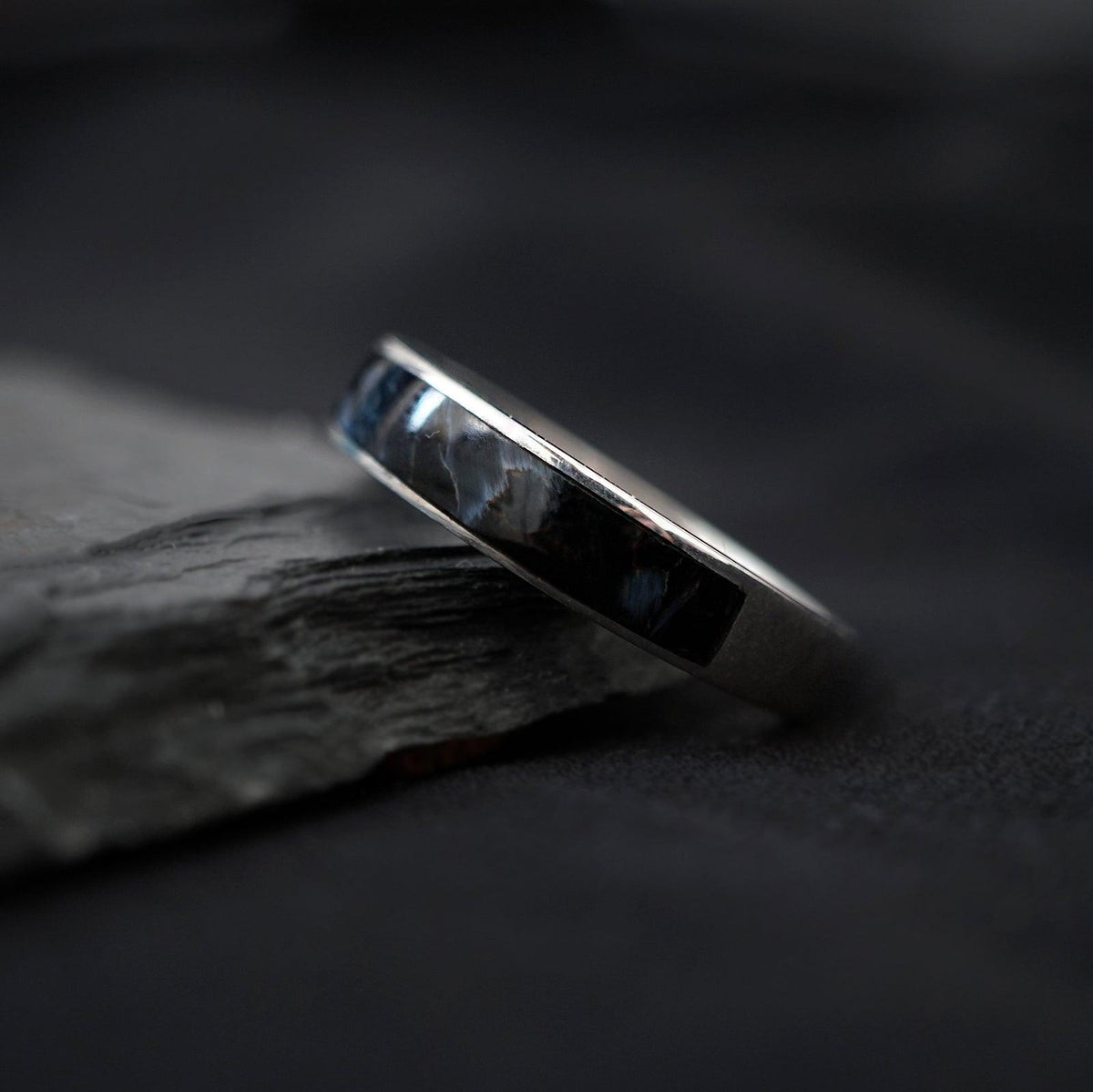 Pietersite Ring Band, 3.5mm - Tippy Taste Jewelry