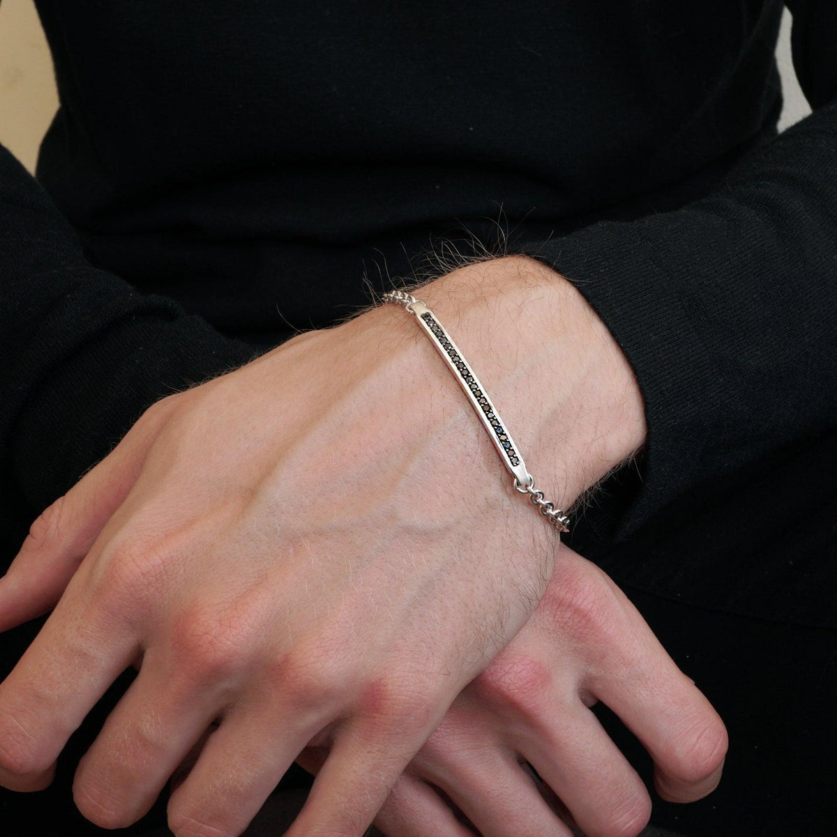 Black Diamond Lining Bracelet