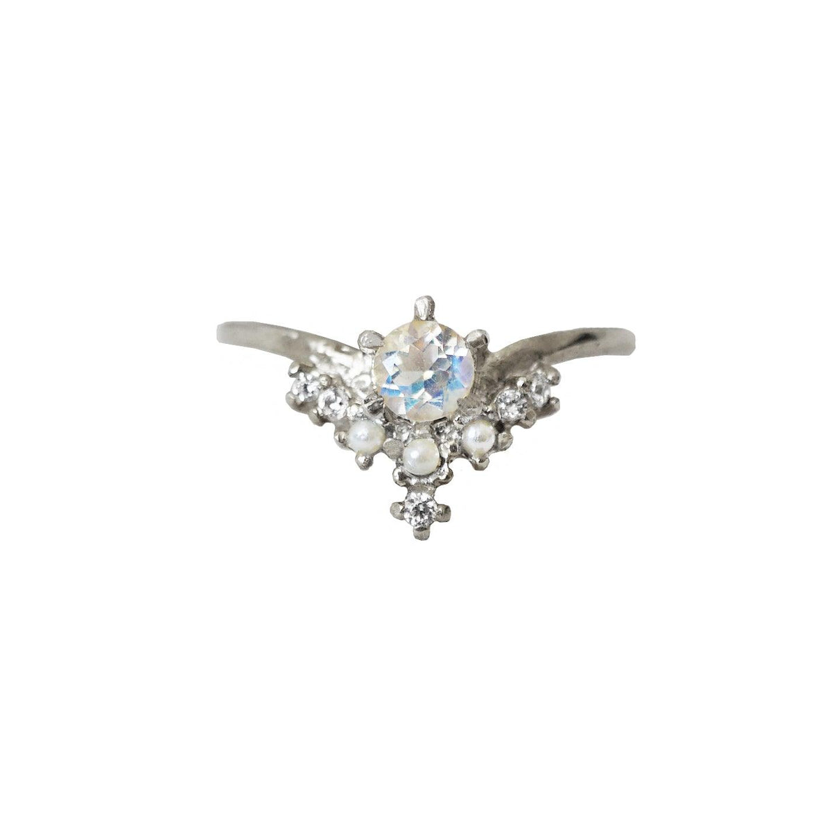 Angelic Moonstone Pearl Ring - Tippy Taste Jewelry