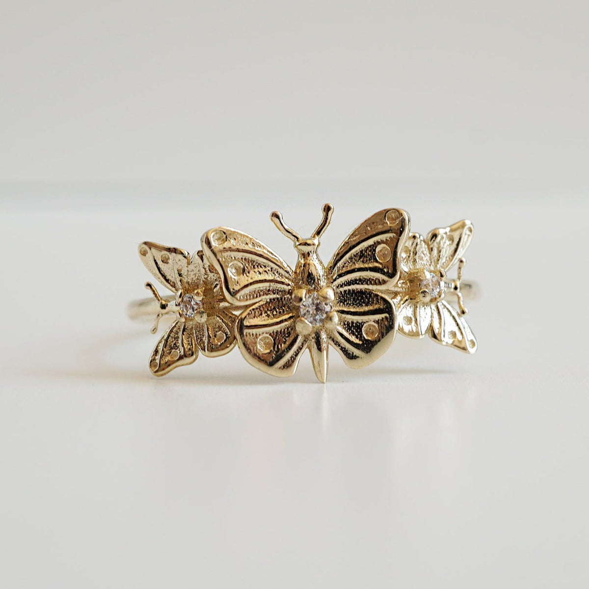 14K Butterfly Hope Ring - Tippy Taste Jewelry