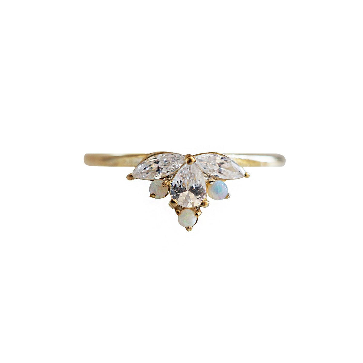 Lotus Opal Ring - Tippy Taste Jewelry