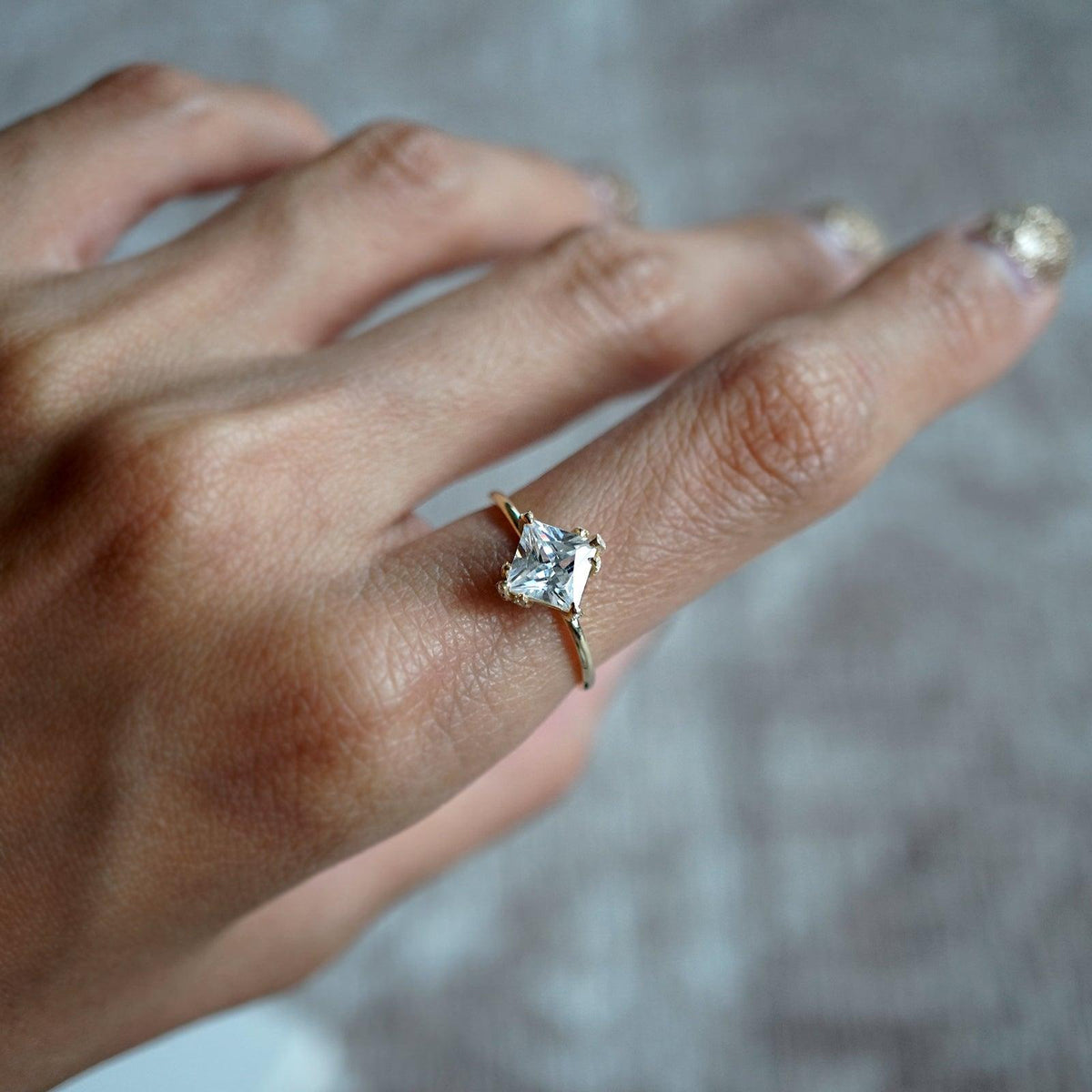 Princess Diamond Ring, 1.25ct - Tippy Taste Jewelry