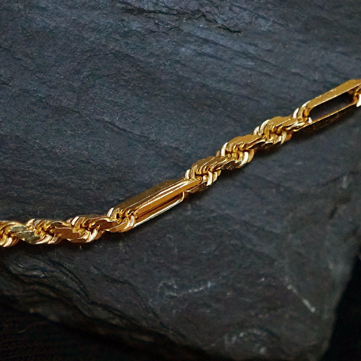 One Of A Kind: 22K Yellow Gold Curb Chain, 24" - Tippy Taste Jewelry