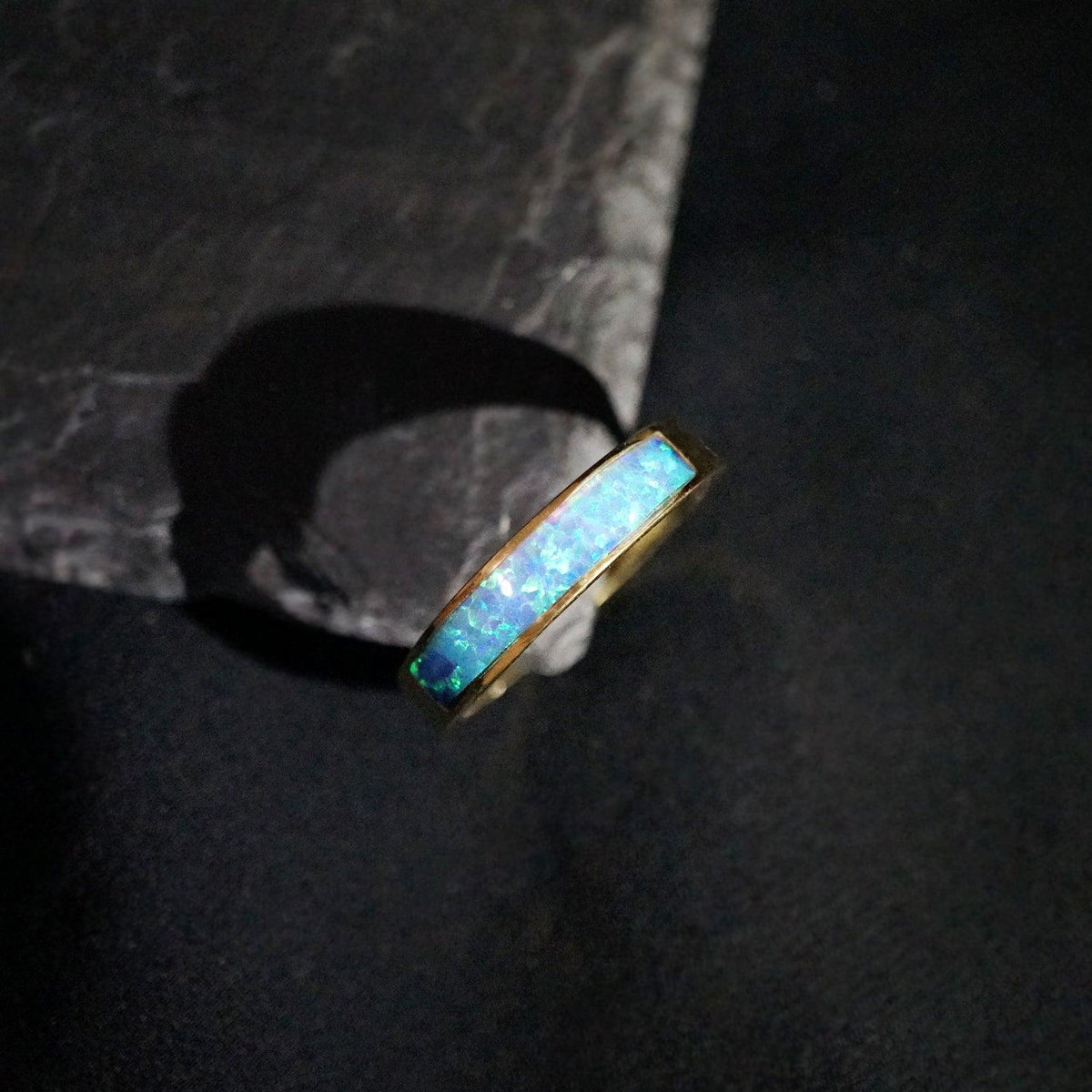 Opal Ring Band, 3.5mm - Tippy Taste Jewelry