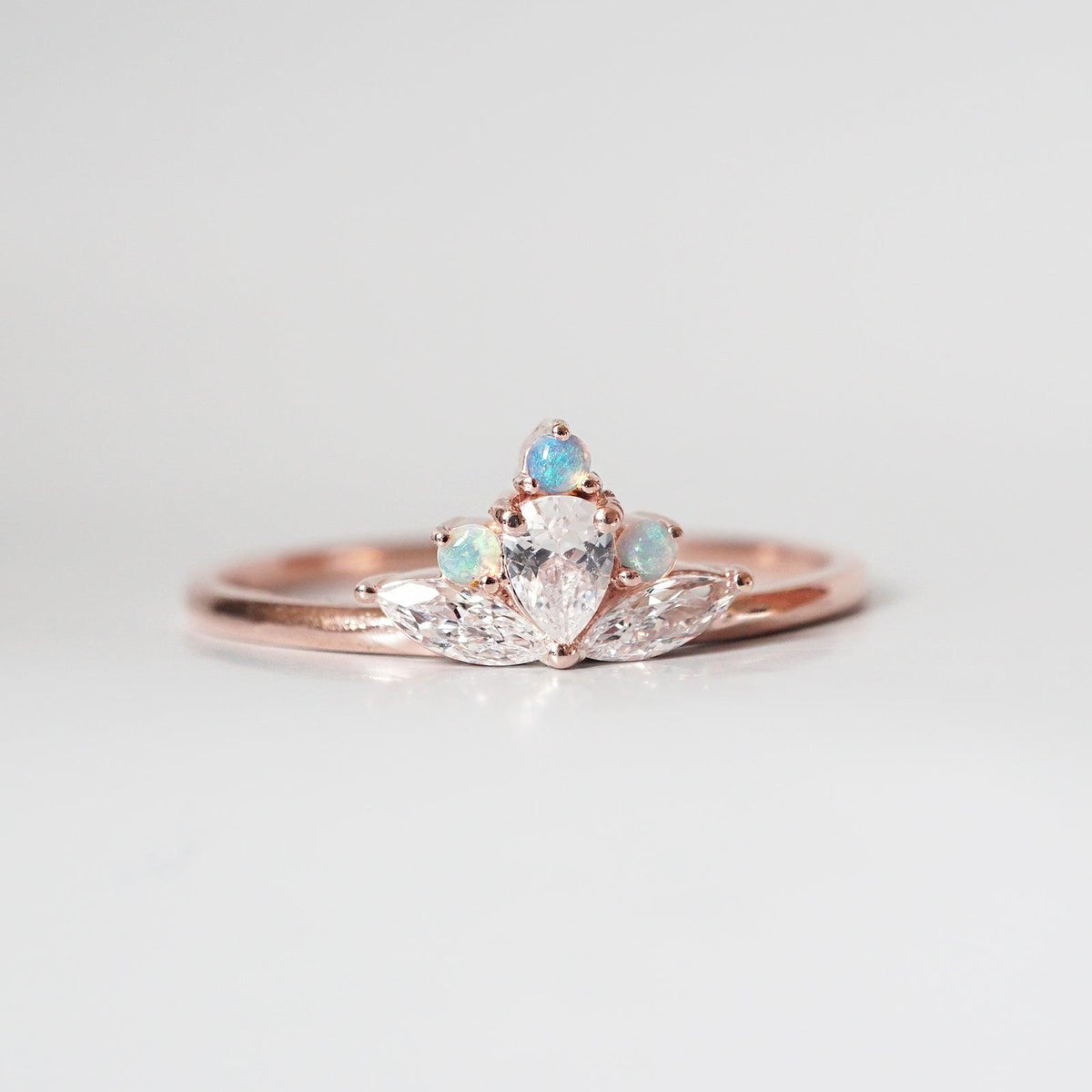 Lotus Opal Ring - Tippy Taste Jewelry