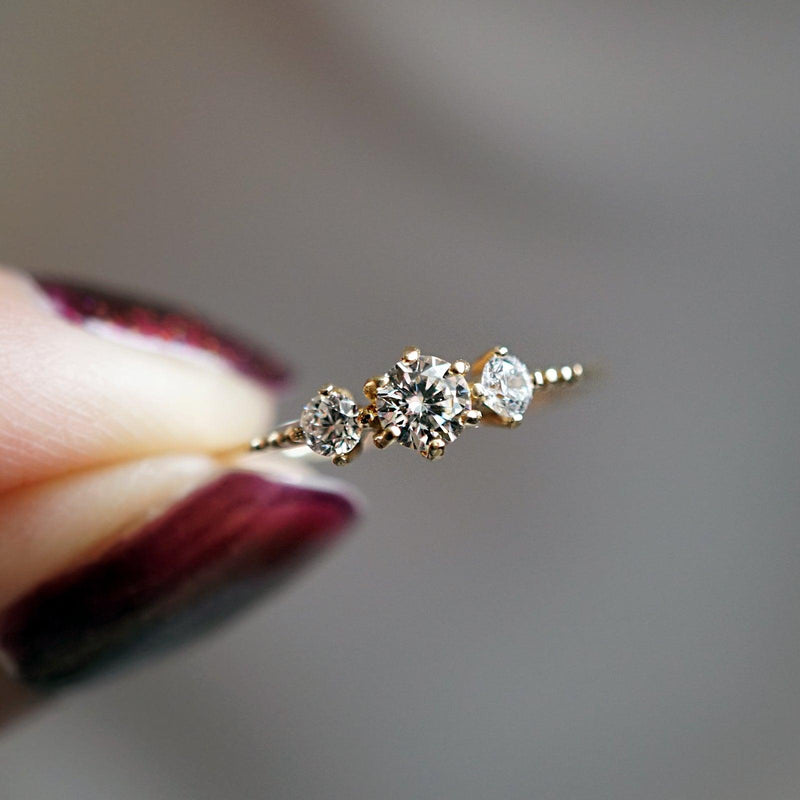 14K Tiara Diamond Ring - Tippy Taste Jewelry