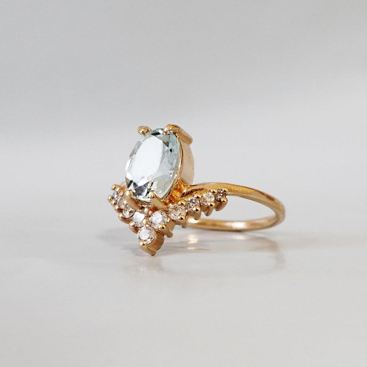 14K All A Dream Aquamarine Ring - Tippy Taste Jewelry