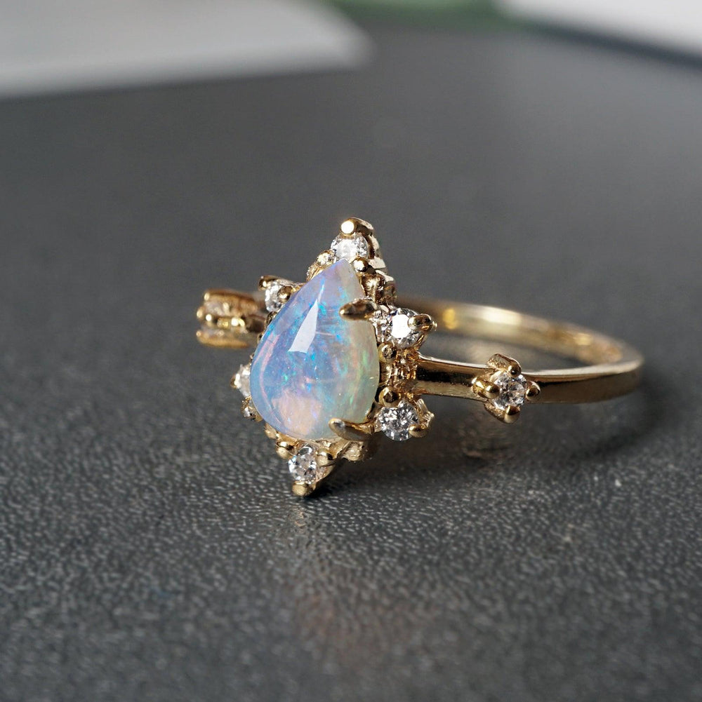 Australian Opal Crush Ring in Vermeil, 10K and 14K Gold – Tippy Taste ...