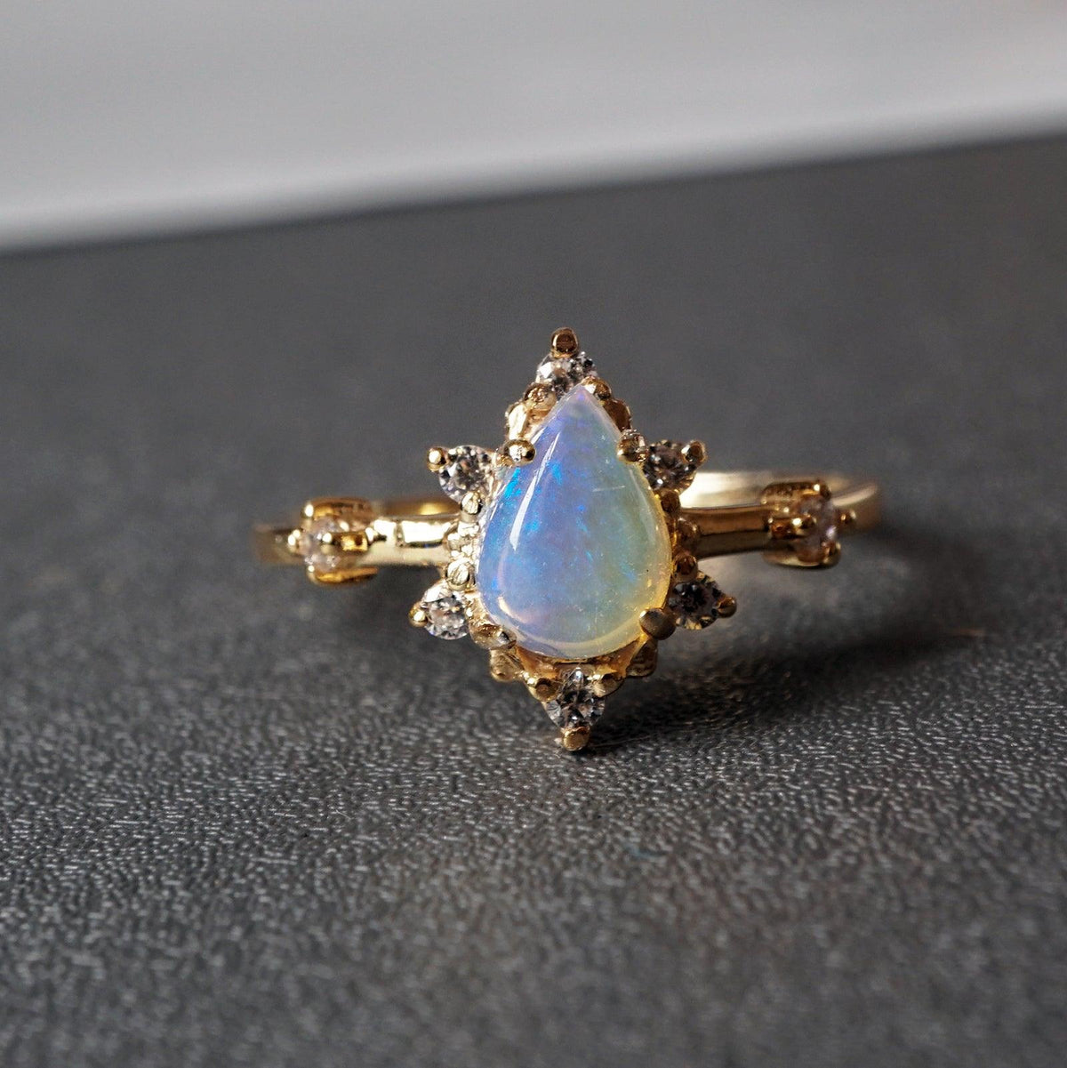 Australian Opal Crush Ring - Tippy Taste Jewelry