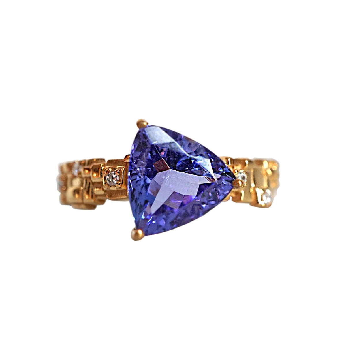 One Of A Kind: Tanzanite Trillion Fairy Steps Ring, 2.55ct - Tippy Taste Jewelry