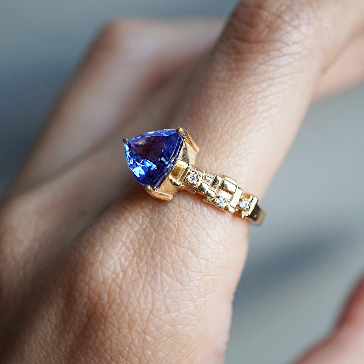 One Of A Kind: Tanzanite Trillion Fairy Steps Ring, 2.55ct
