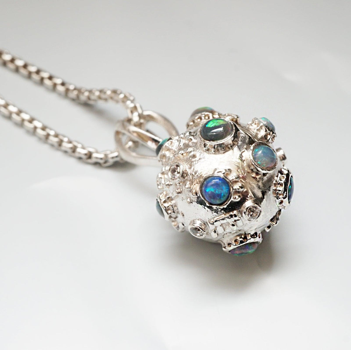 Meteorite Black Opal Diamond Pendant (Unisex) - Tippy Taste Jewelry