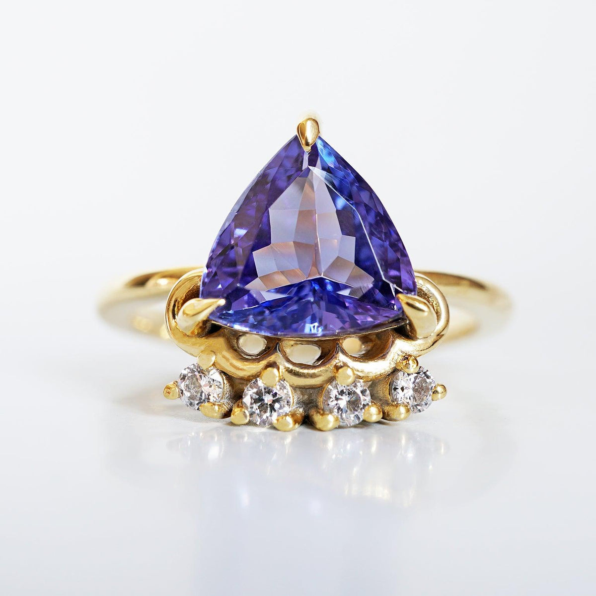 One Of A Kind: Tanzanite Diamond Ring