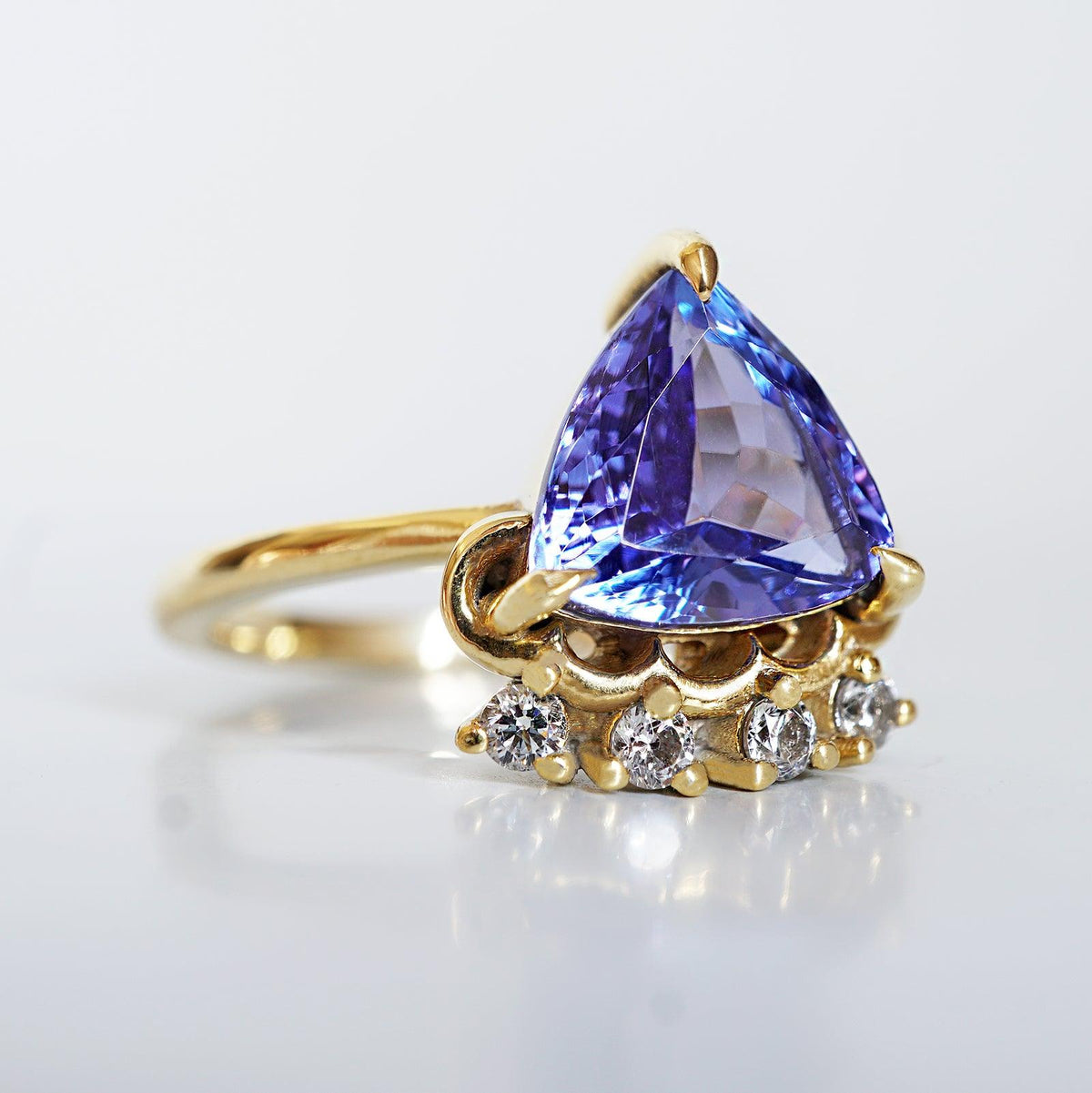 One Of A Kind: Tanzanite Diamond Ring