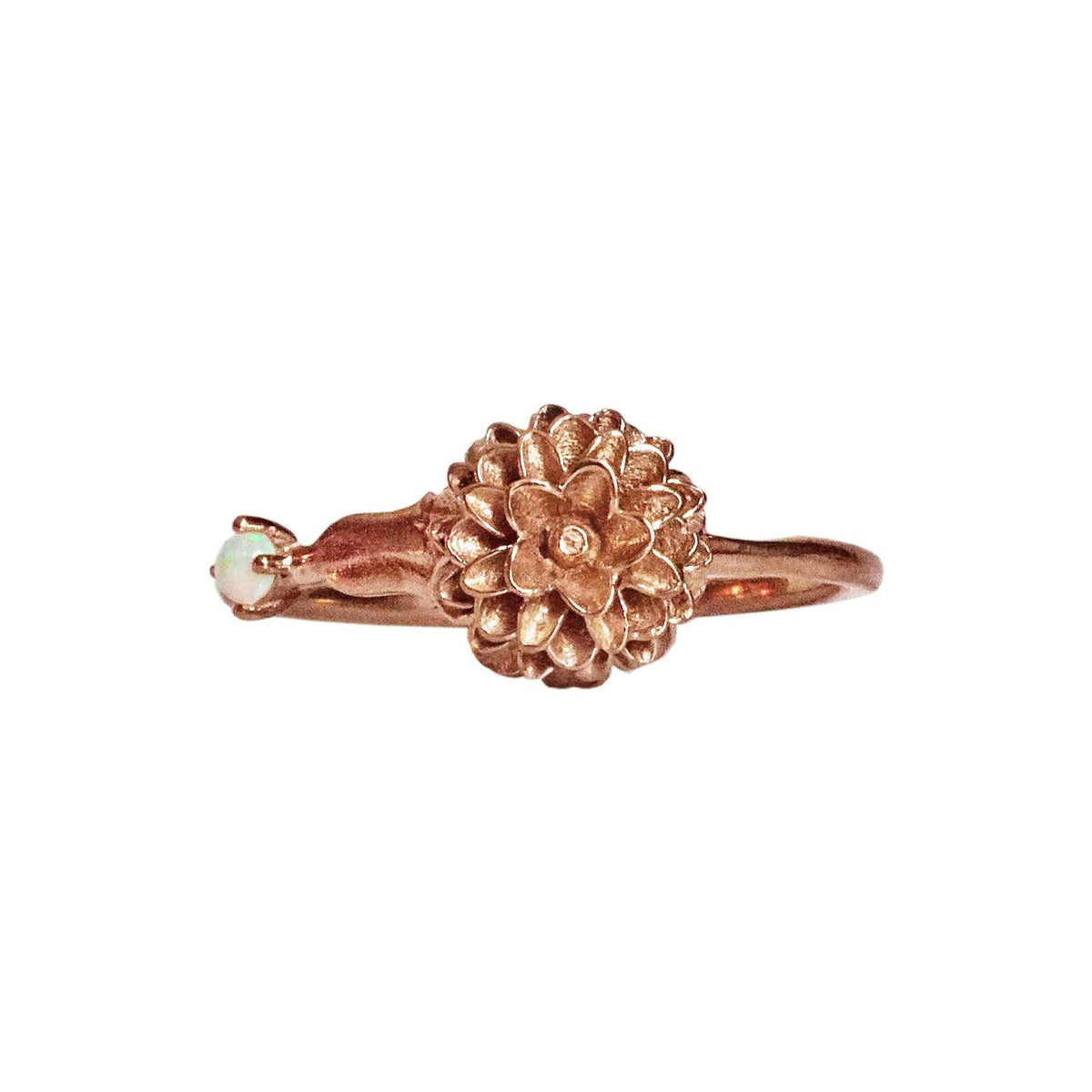 14K October Marigold Birth Flower Ring