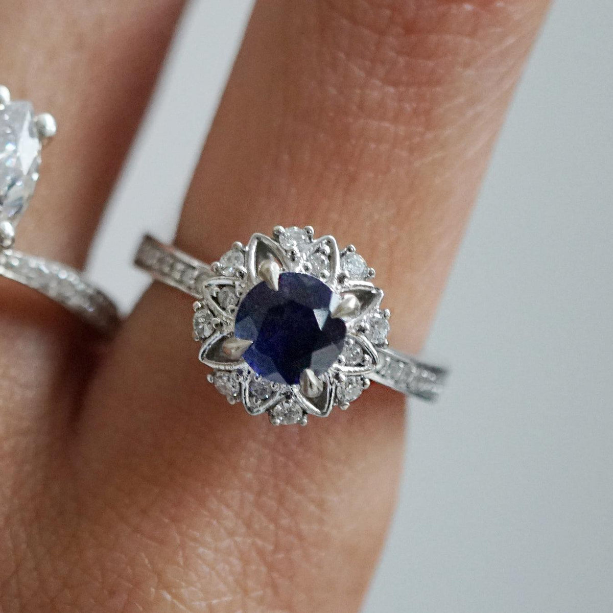 Alegra Sapphire Diamond Ring in 14K and 18K Gold - Tippy Taste Jewelry