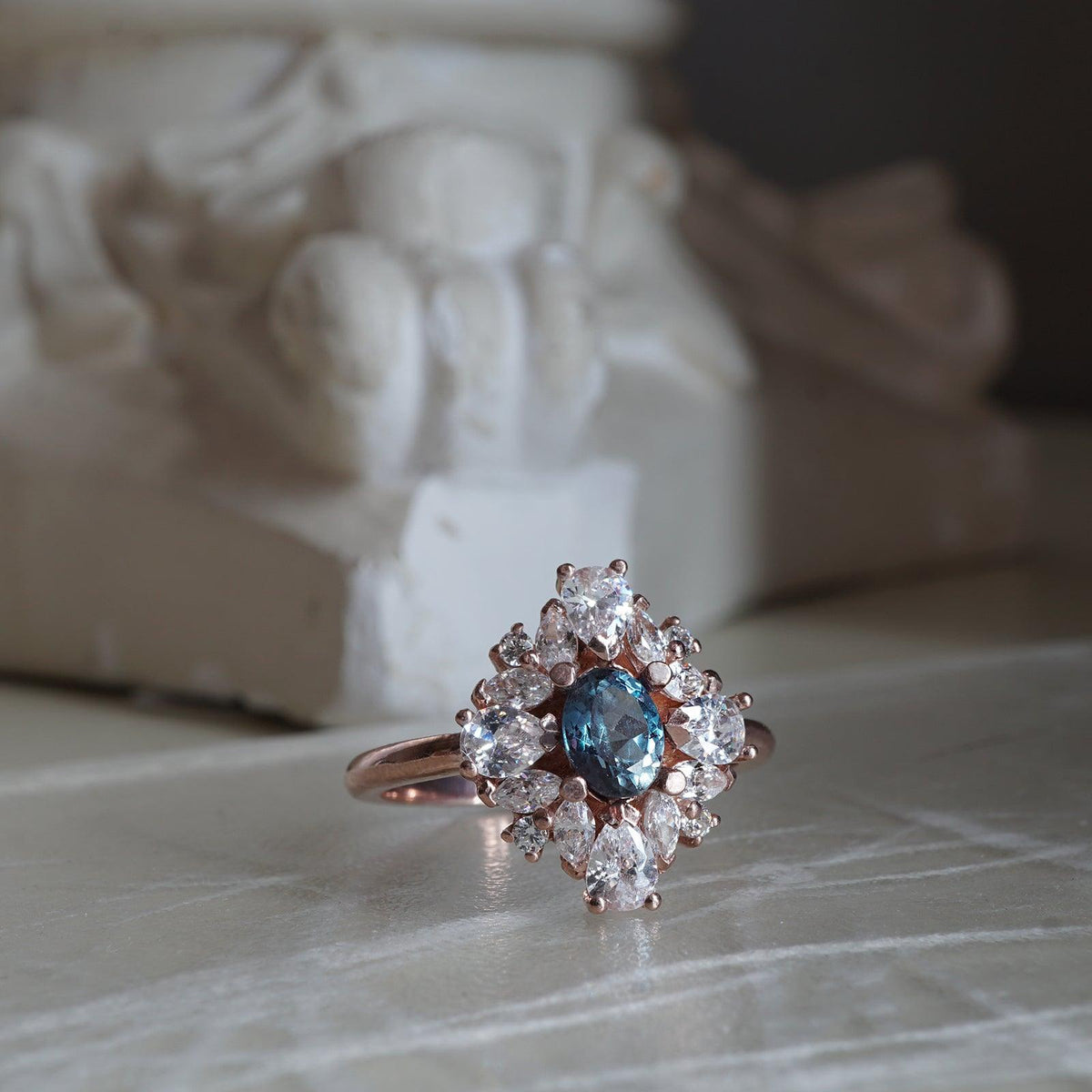 Duchess Alexandrite Diamond Ring