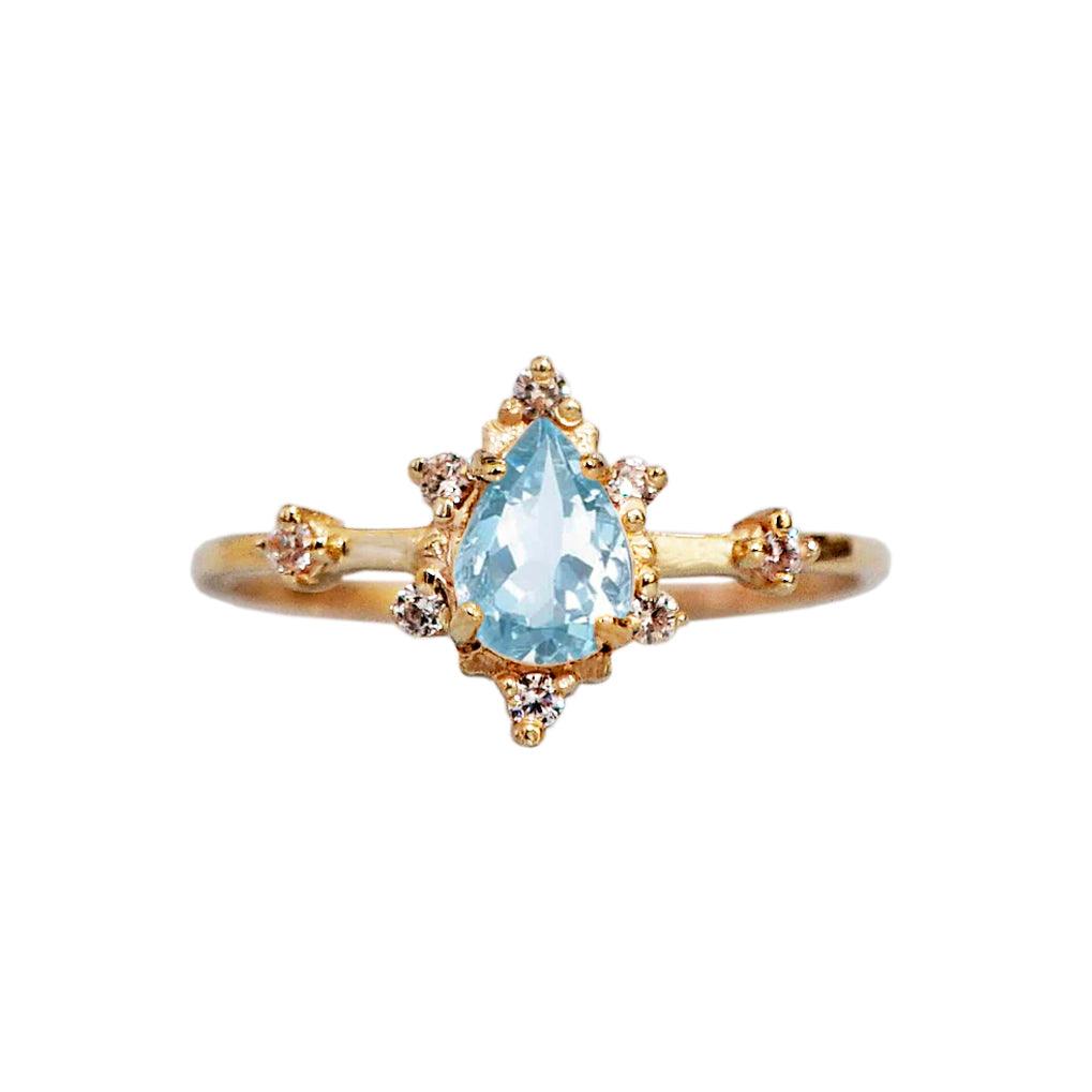 Aquamarine Crush Ring - Tippy Taste Jewelry