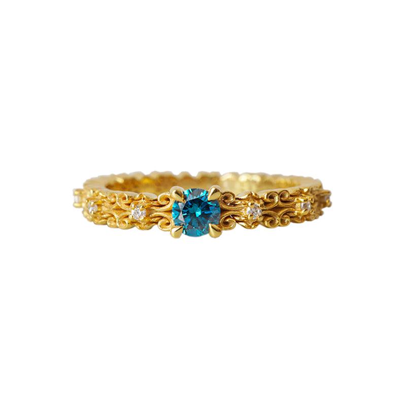 Limited Edition: Constantine Blue Diamond Ring - Tippy Taste Jewelry