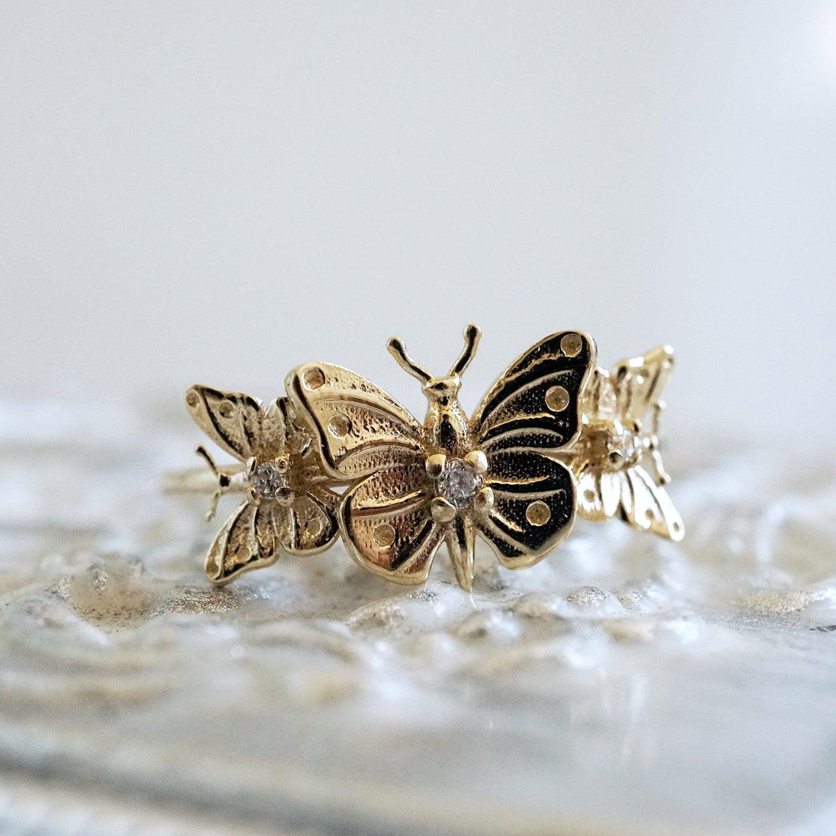 14K Butterfly Hope Ring