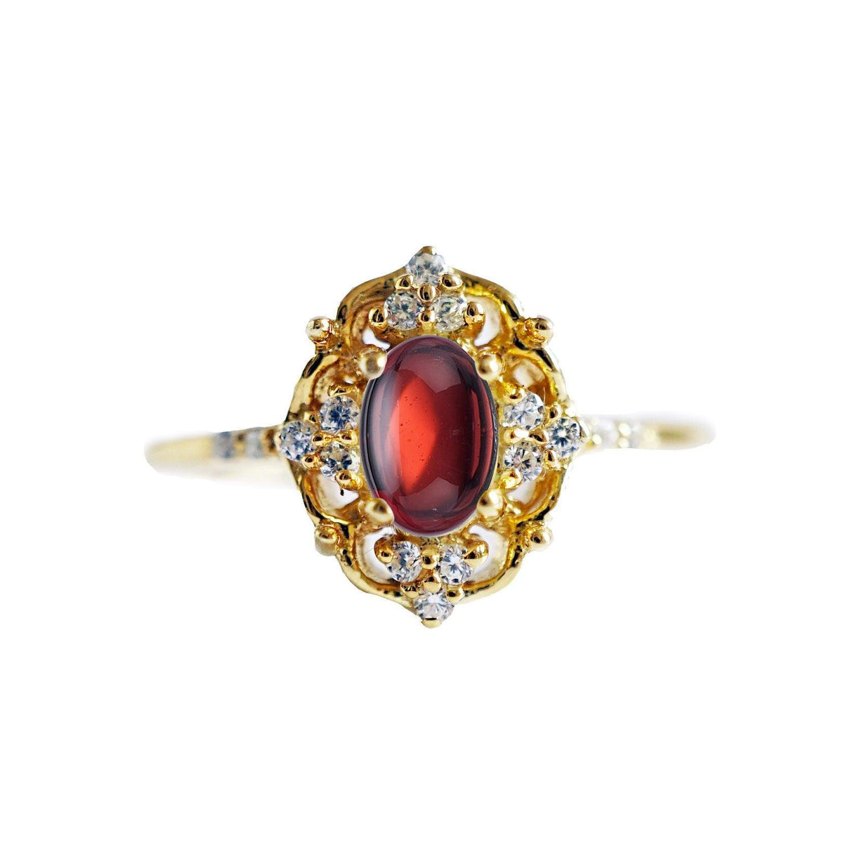 Cosmic Garnet Ring - Tippy Taste Jewelry