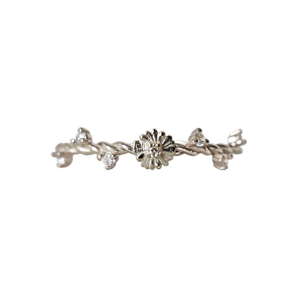 14K Mini Daisy Twisted Ring - Tippy Taste Jewelry