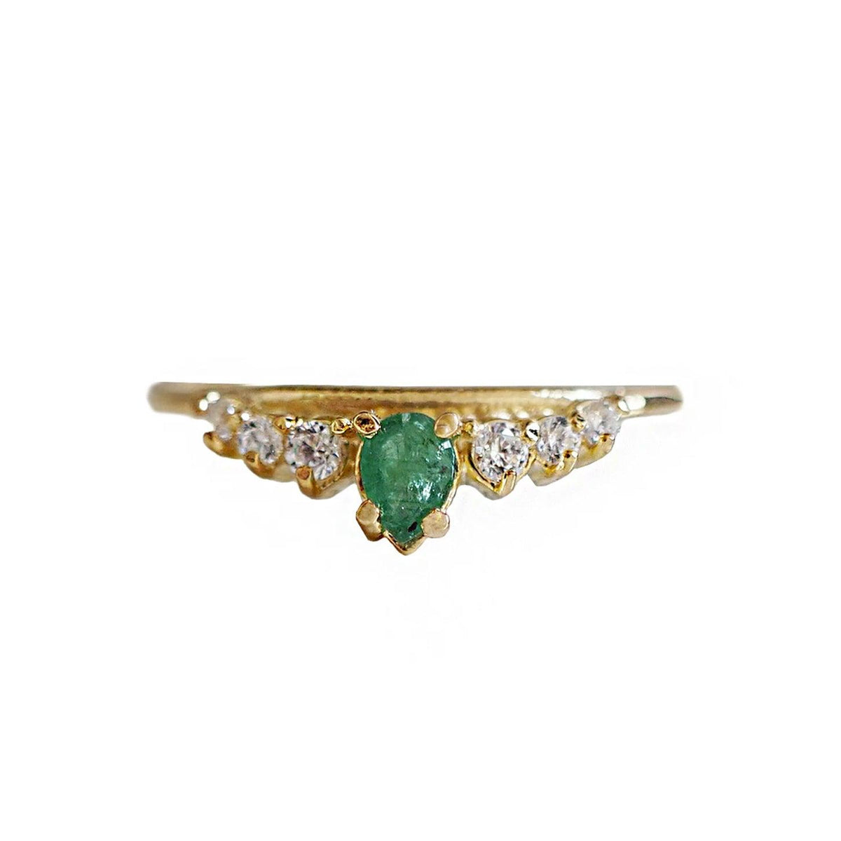 14K Emerald Empress Ring