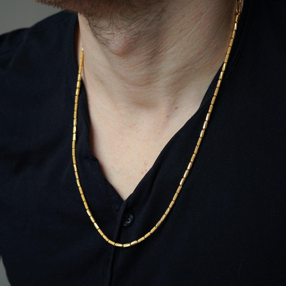One Of A Kind: 22K Yellow Gold Diva Chain, 24" - Tippy Taste Jewelry