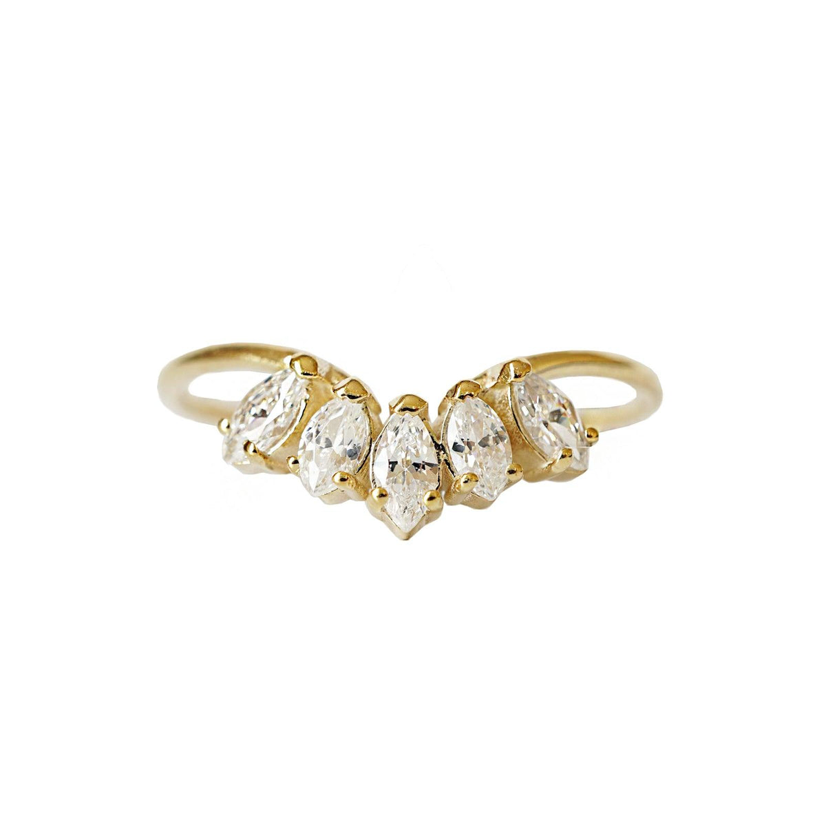 14K and 18K Neptune Marquise Ring - Tippy Taste Jewelry