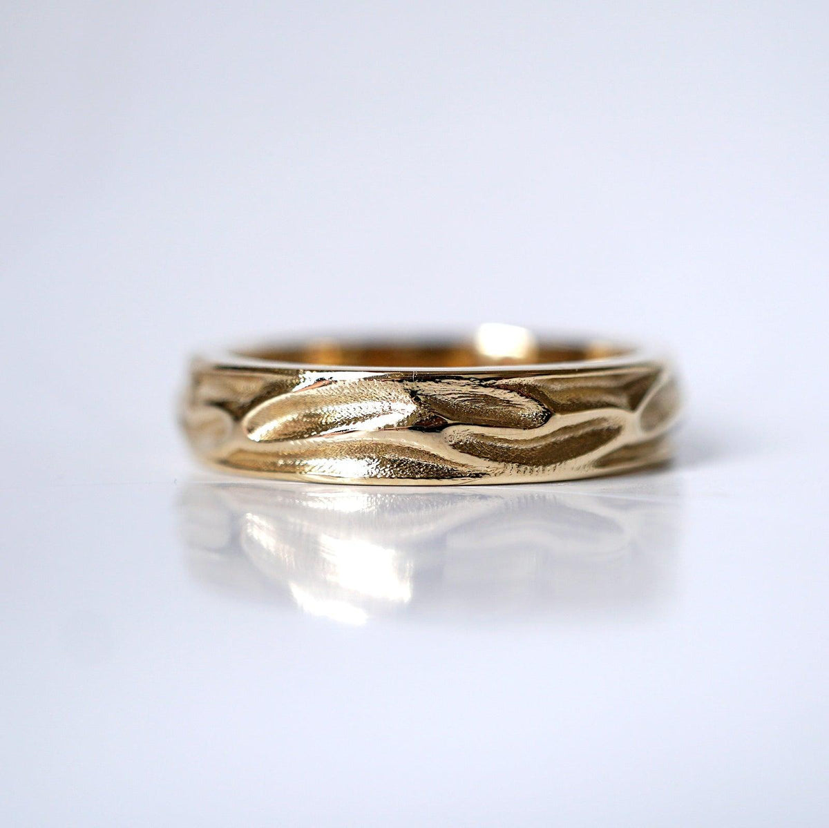 Liquid Ring in Sterling Silver and 14K Gold, 5mm - Tippy Taste Jewelry