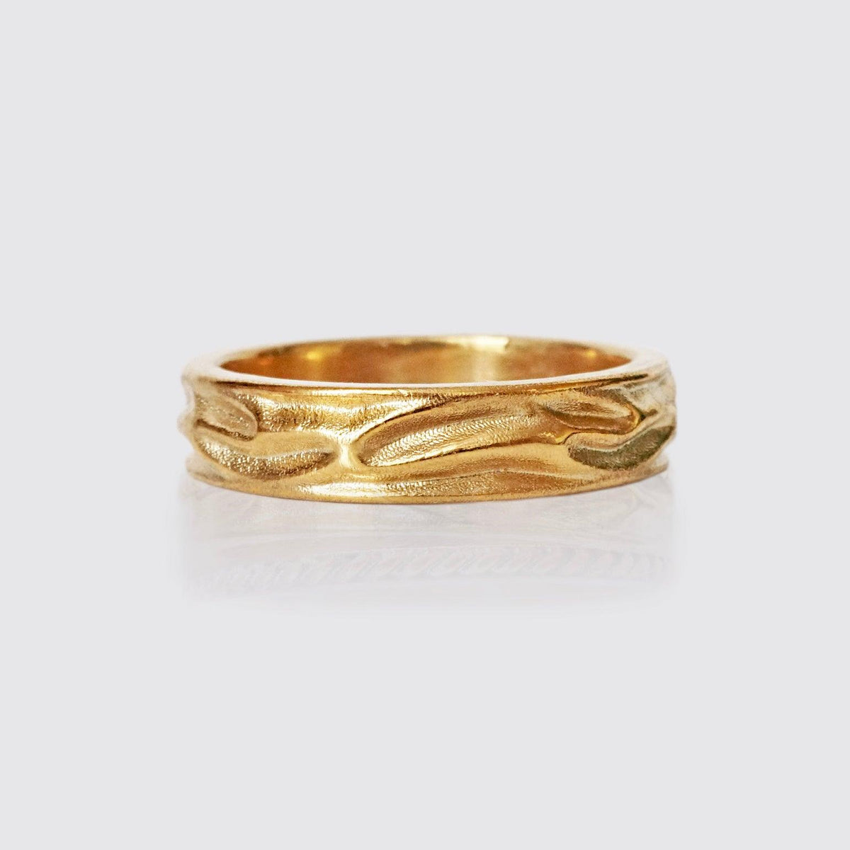 Liquid Ring in Sterling Silver and 14K Gold, 5mm