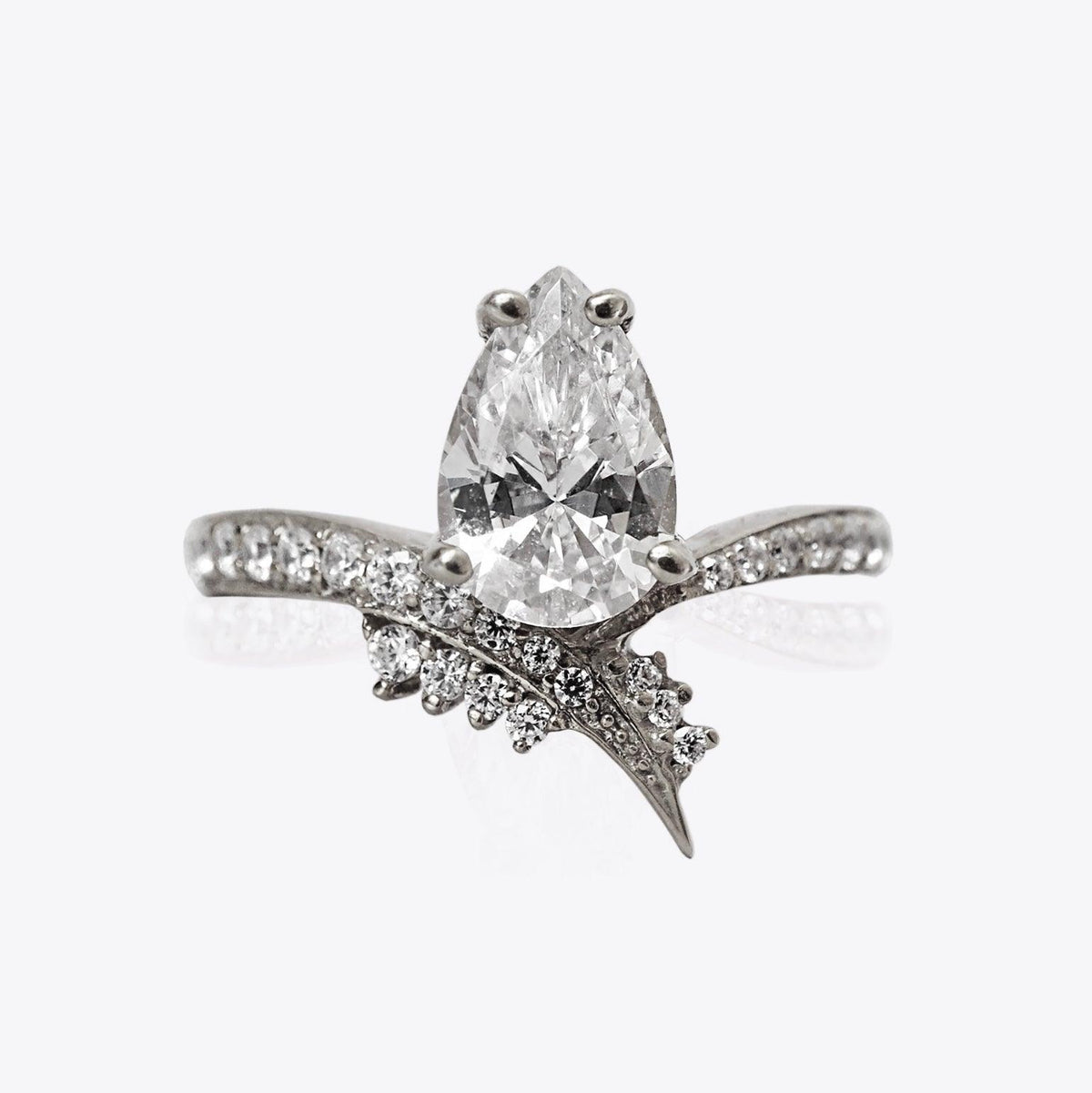 Manhattan Diamond Pear Ring, 1.2ct
