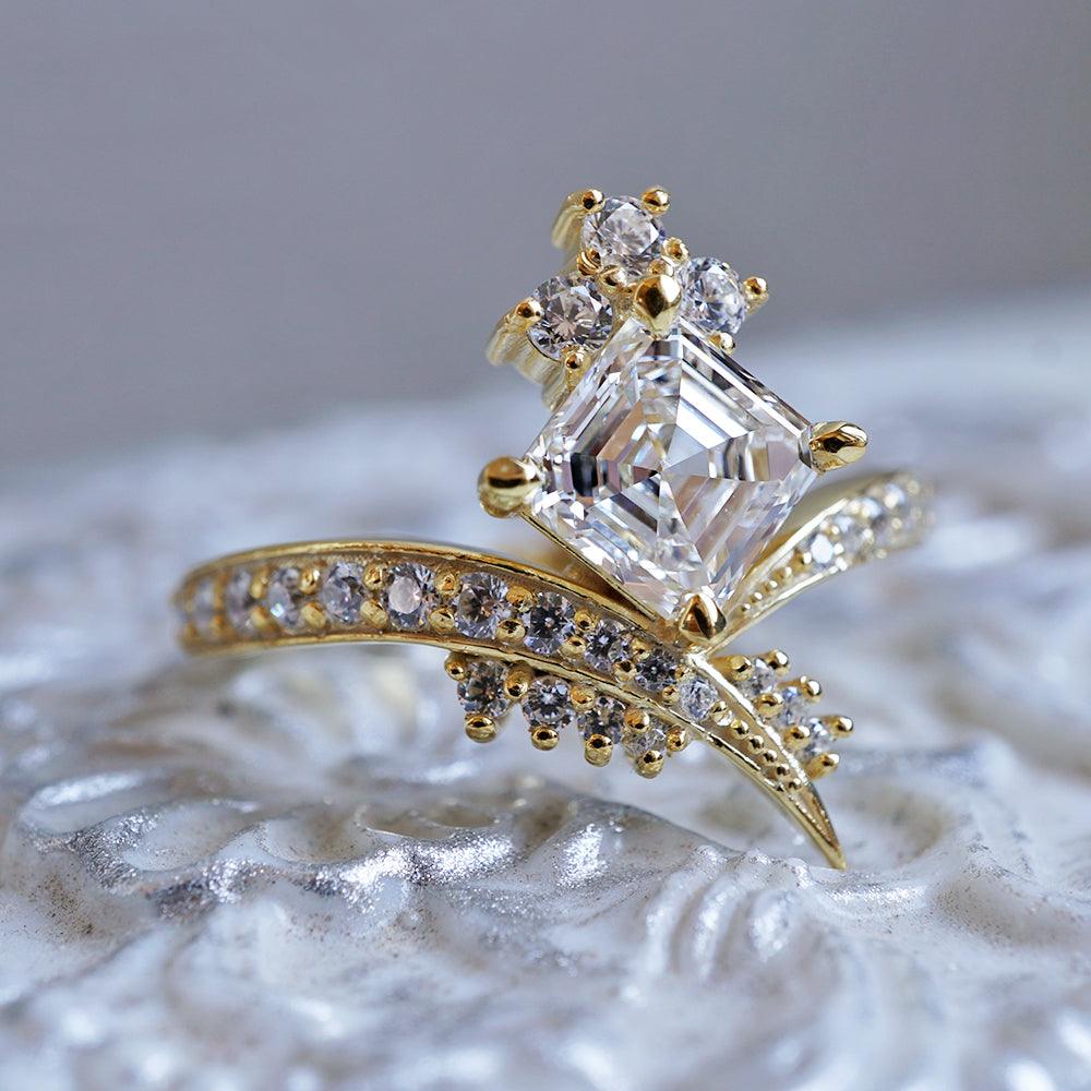 One of A Kind: Manhattan Asscher Diamond Ring - Tippy Taste Jewelry