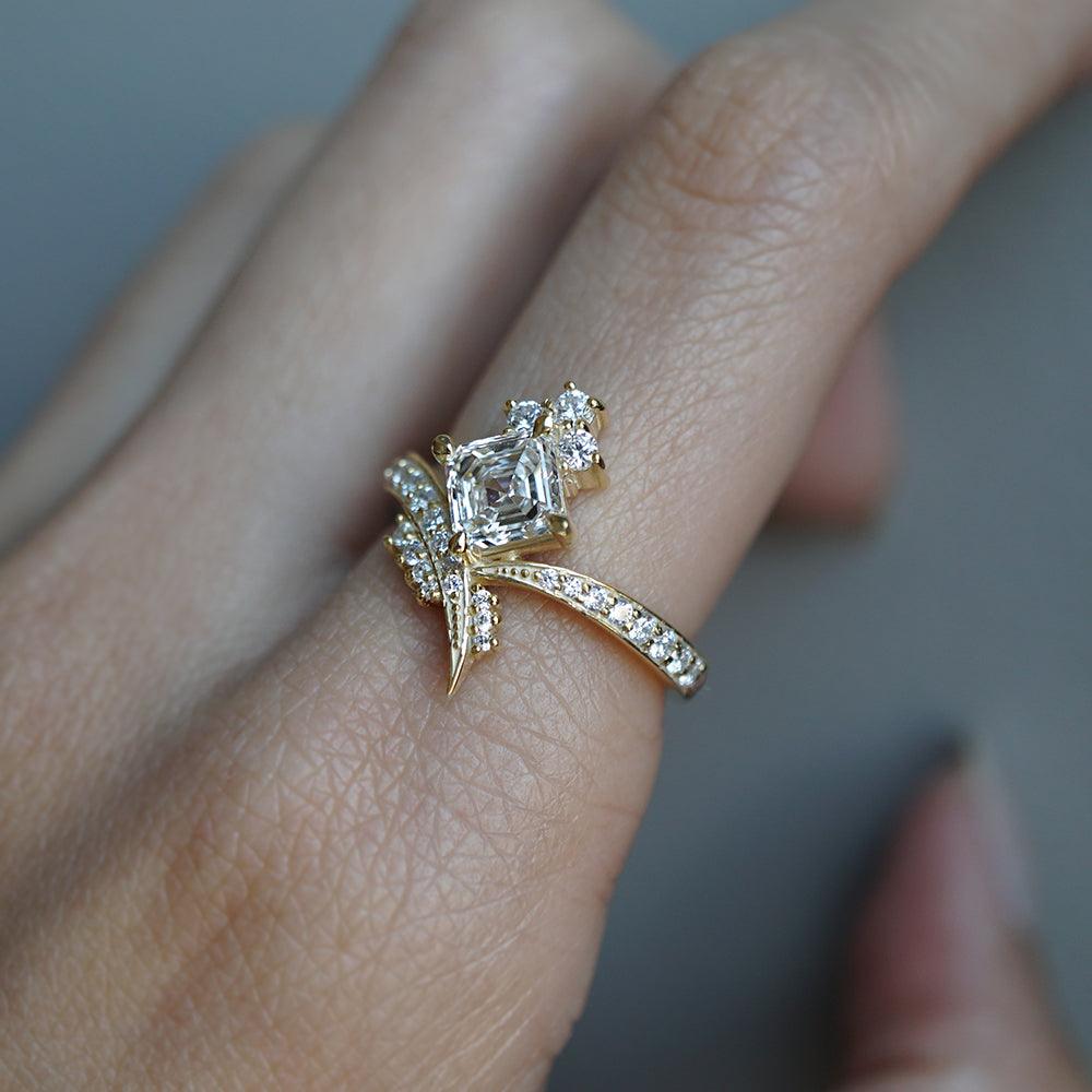 One of A Kind: Manhattan Asscher Diamond Ring
