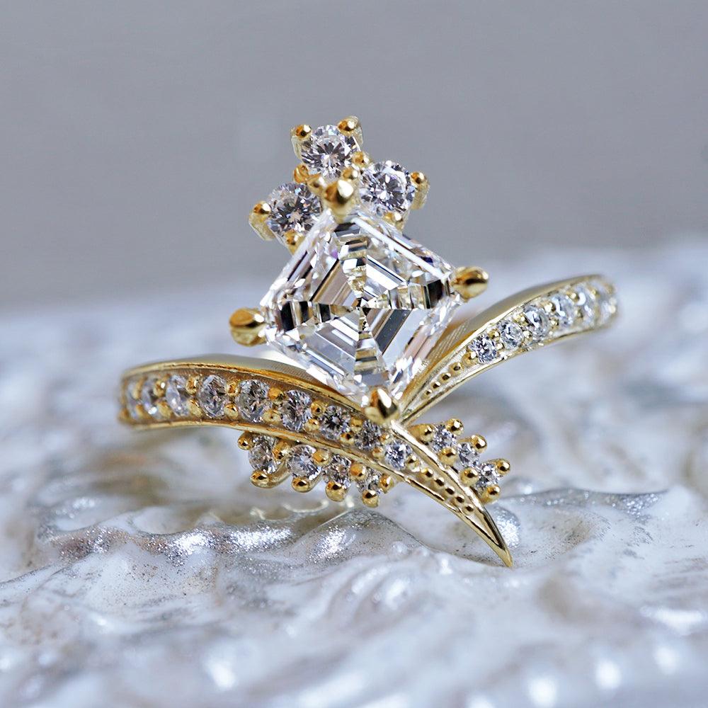 One of A Kind: Manhattan Asscher Diamond Ring - Tippy Taste Jewelry