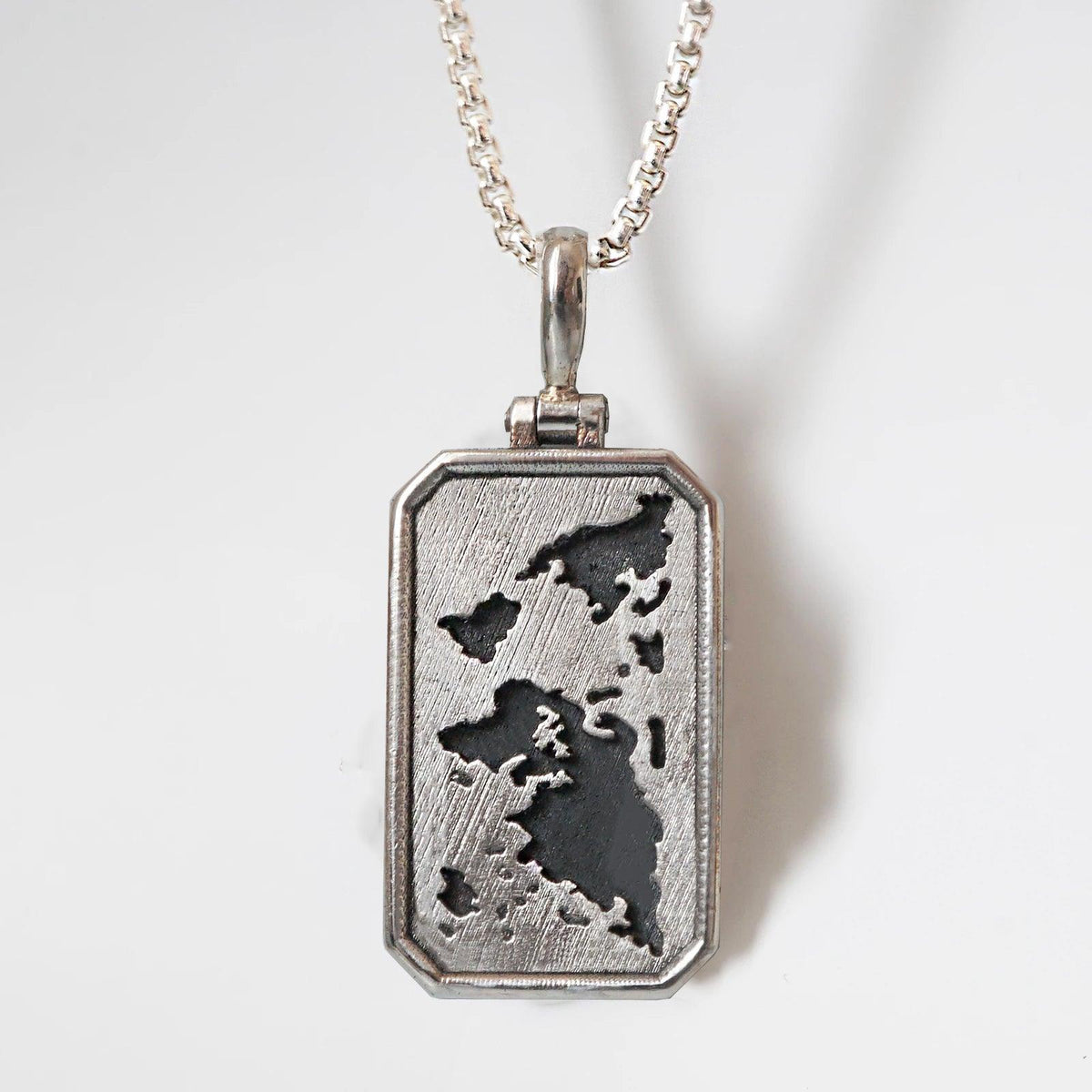world map pendant